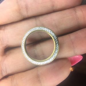 Authentic Gucci diamond cut bezel
